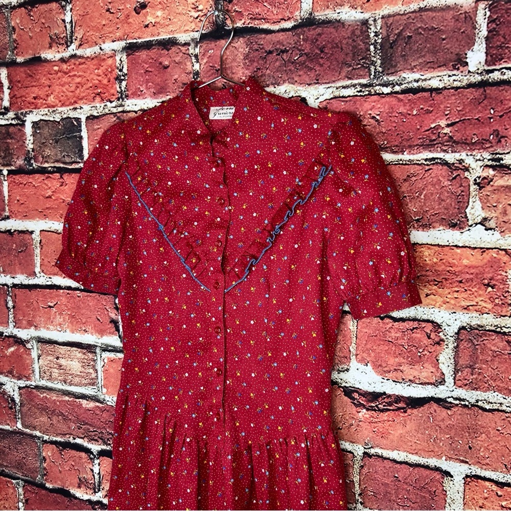 Vintage 1970s prairie dress
